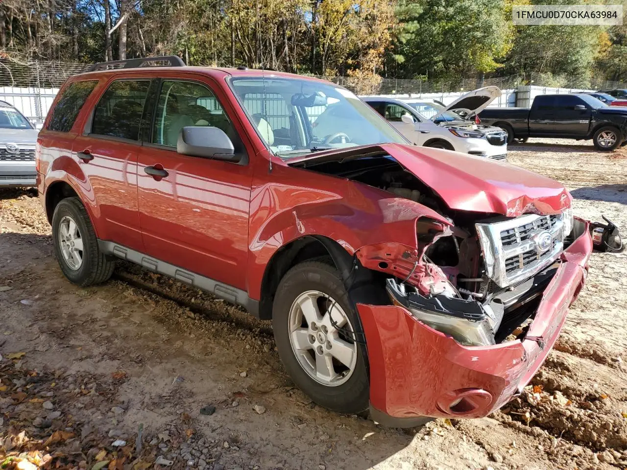 1FMCU0D70CKA63984 2012 Ford Escape Xlt