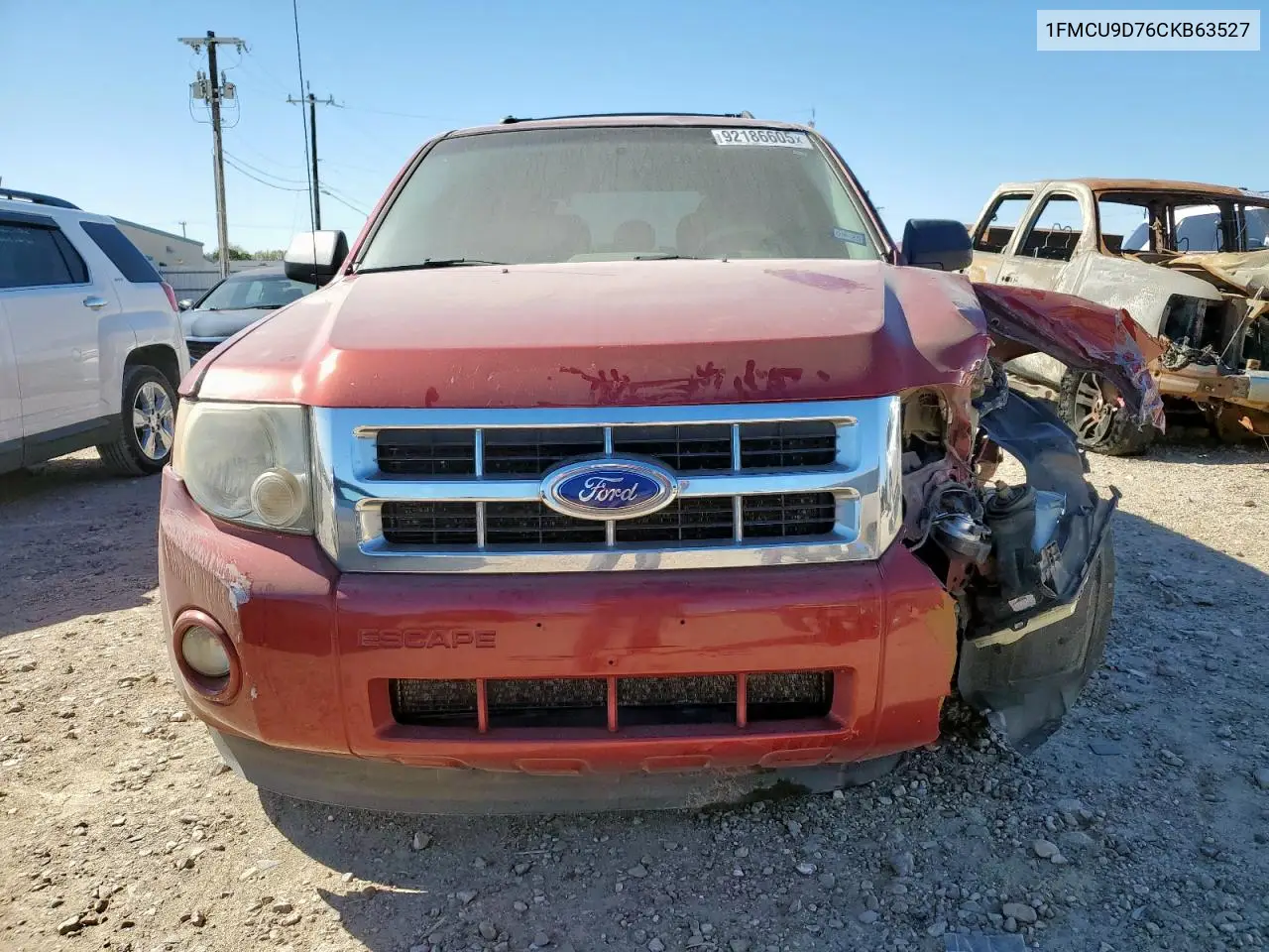 1FMCU9D76CKB63527 2012 Ford Escape Xlt