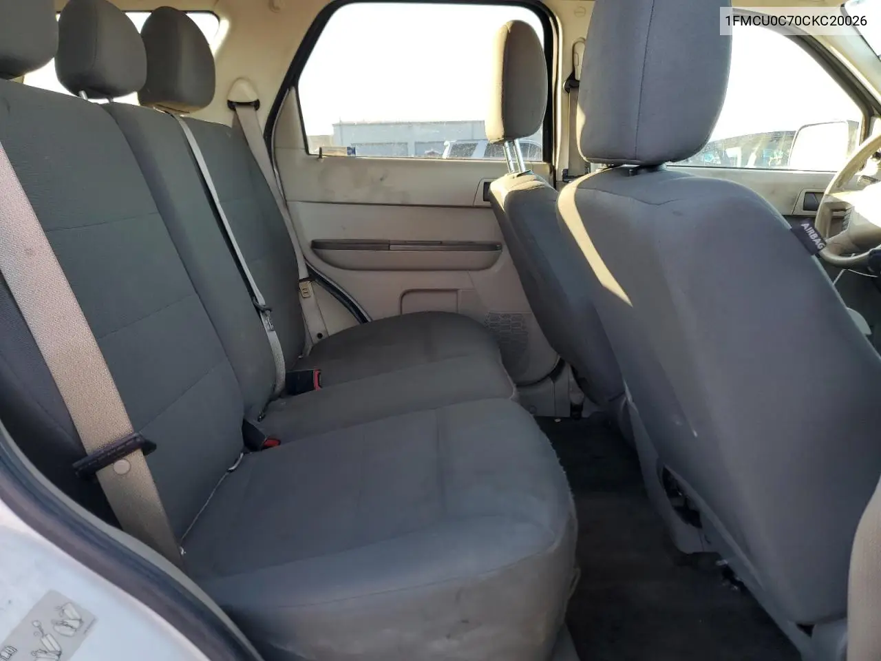 1FMCU0C70CKC20026 2012 Ford Escape Xls