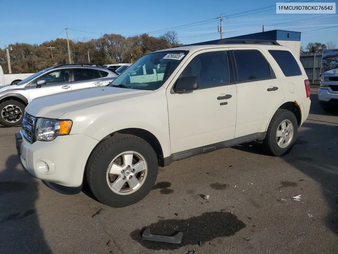 1FMCU9D78CKC76542 2012 Ford Escape Xlt
