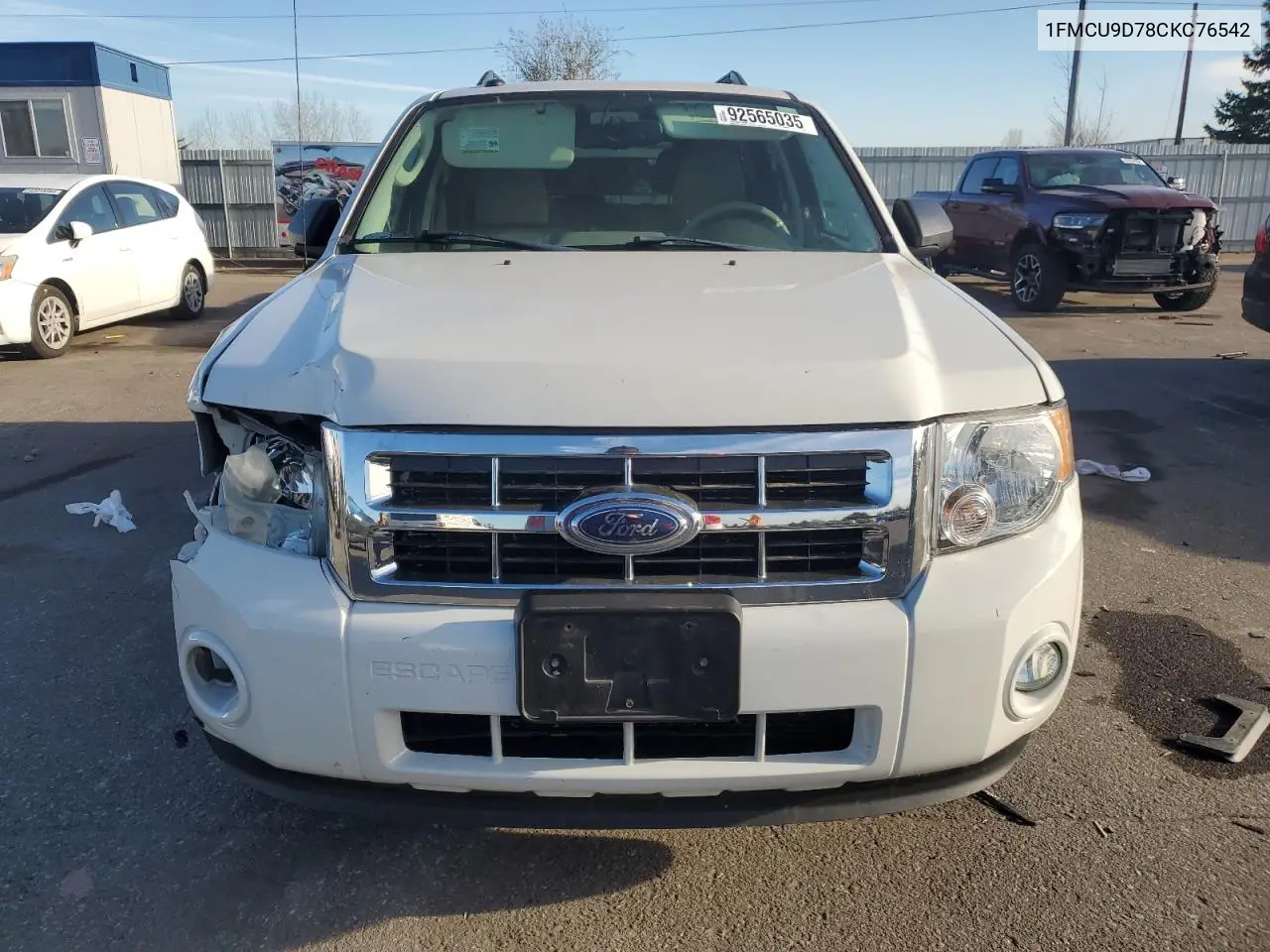 1FMCU9D78CKC76542 2012 Ford Escape Xlt