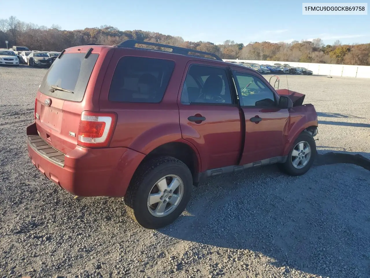 1FMCU9DG0CKB69758 2012 Ford Escape Xlt