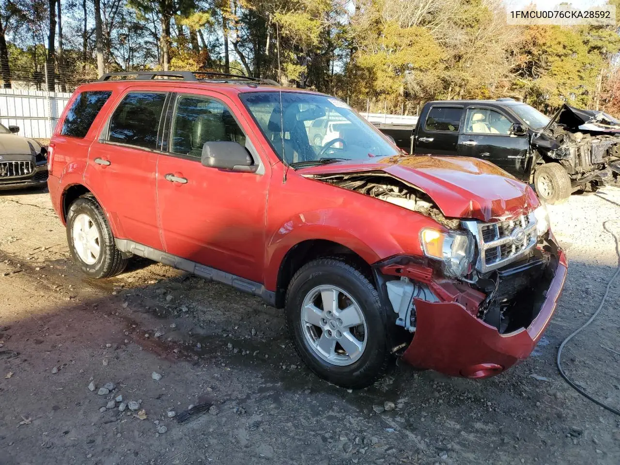 1FMCU0D76CKA28592 2012 Ford Escape Xlt