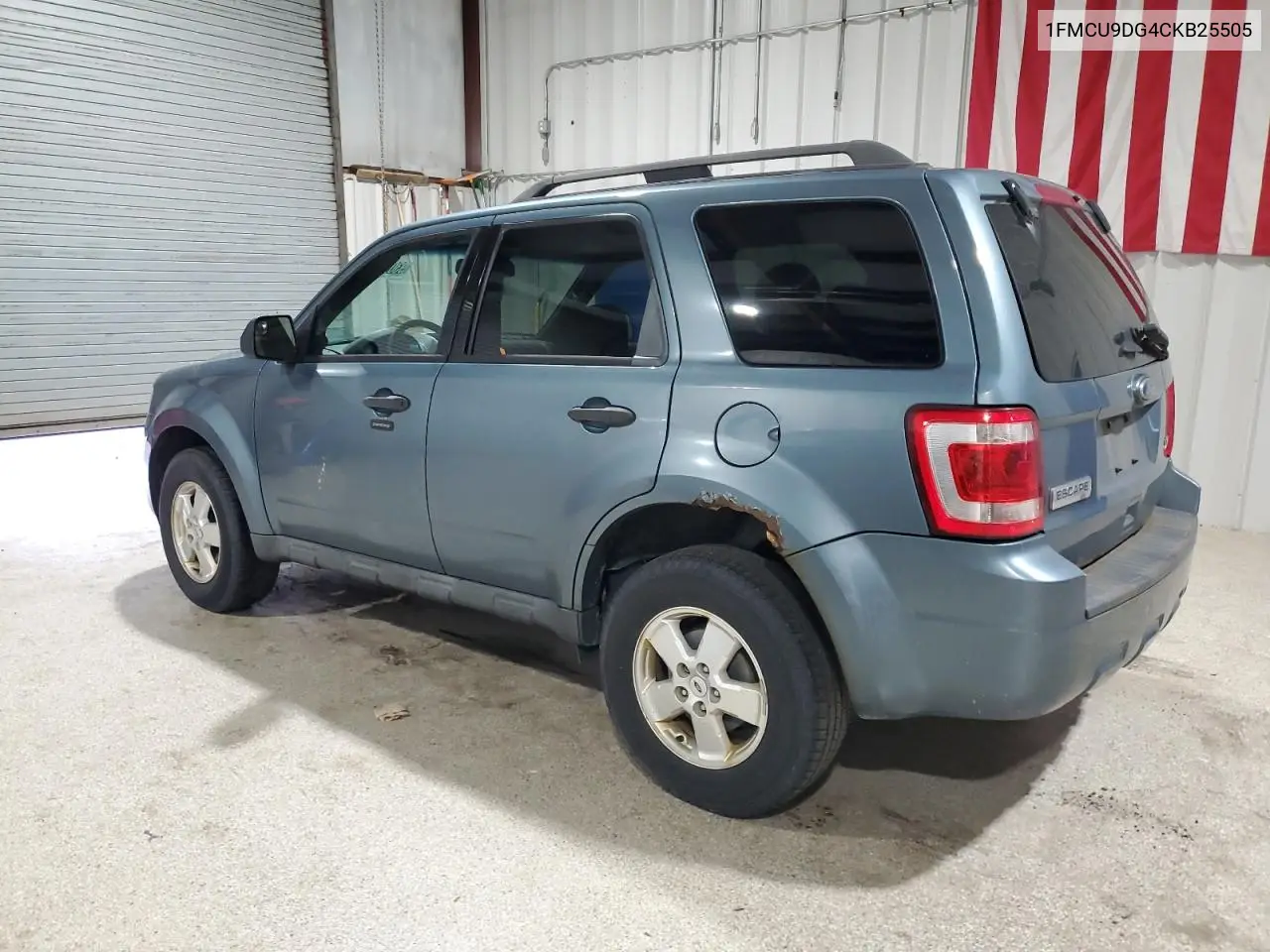 1FMCU9DG4CKB25505 2012 Ford Escape Xlt