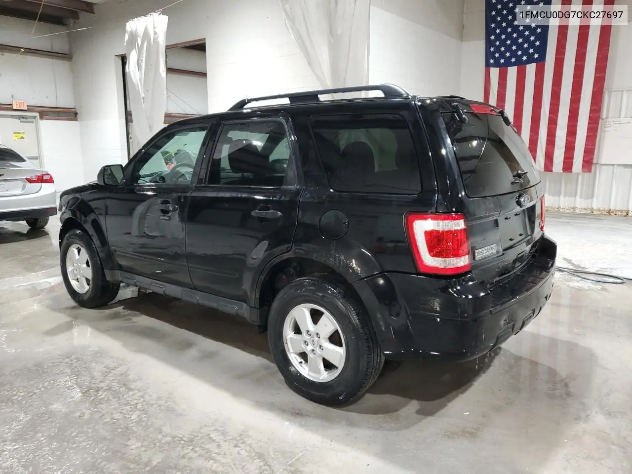 1FMCU0DG7CKC27697 2012 Ford Escape Xlt