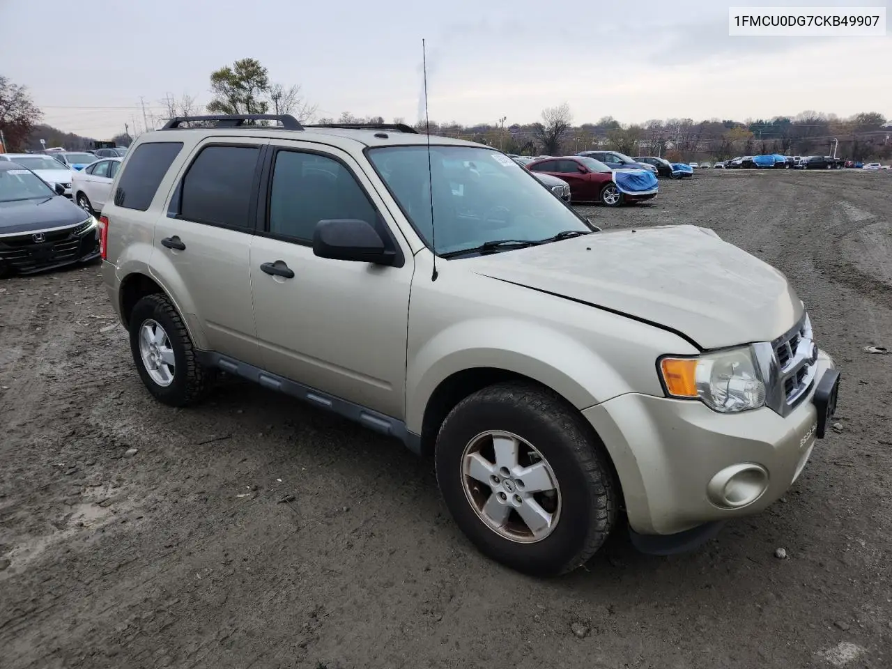 1FMCU0DG7CKB49907 2012 Ford Escape Xlt
