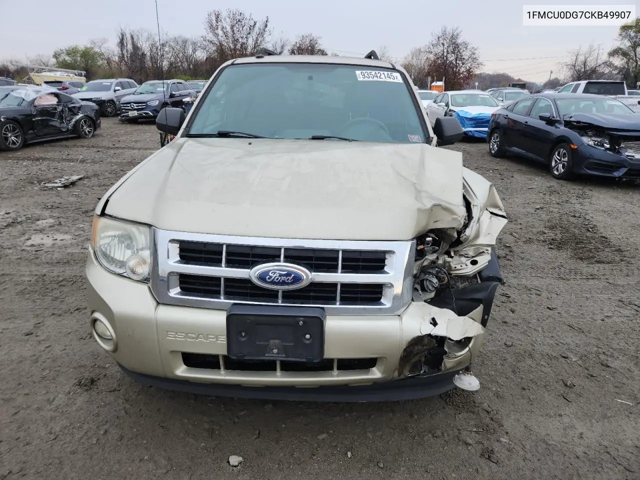 1FMCU0DG7CKB49907 2012 Ford Escape Xlt