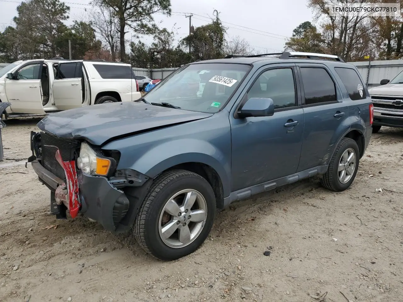1FMCU0E79CKC77810 2012 Ford Escape Limited