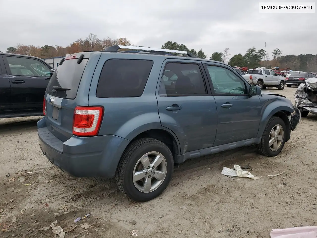 1FMCU0E79CKC77810 2012 Ford Escape Limited