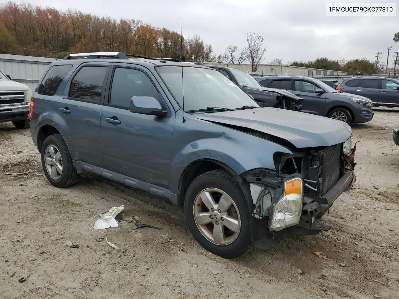 1FMCU0E79CKC77810 2012 Ford Escape Limited