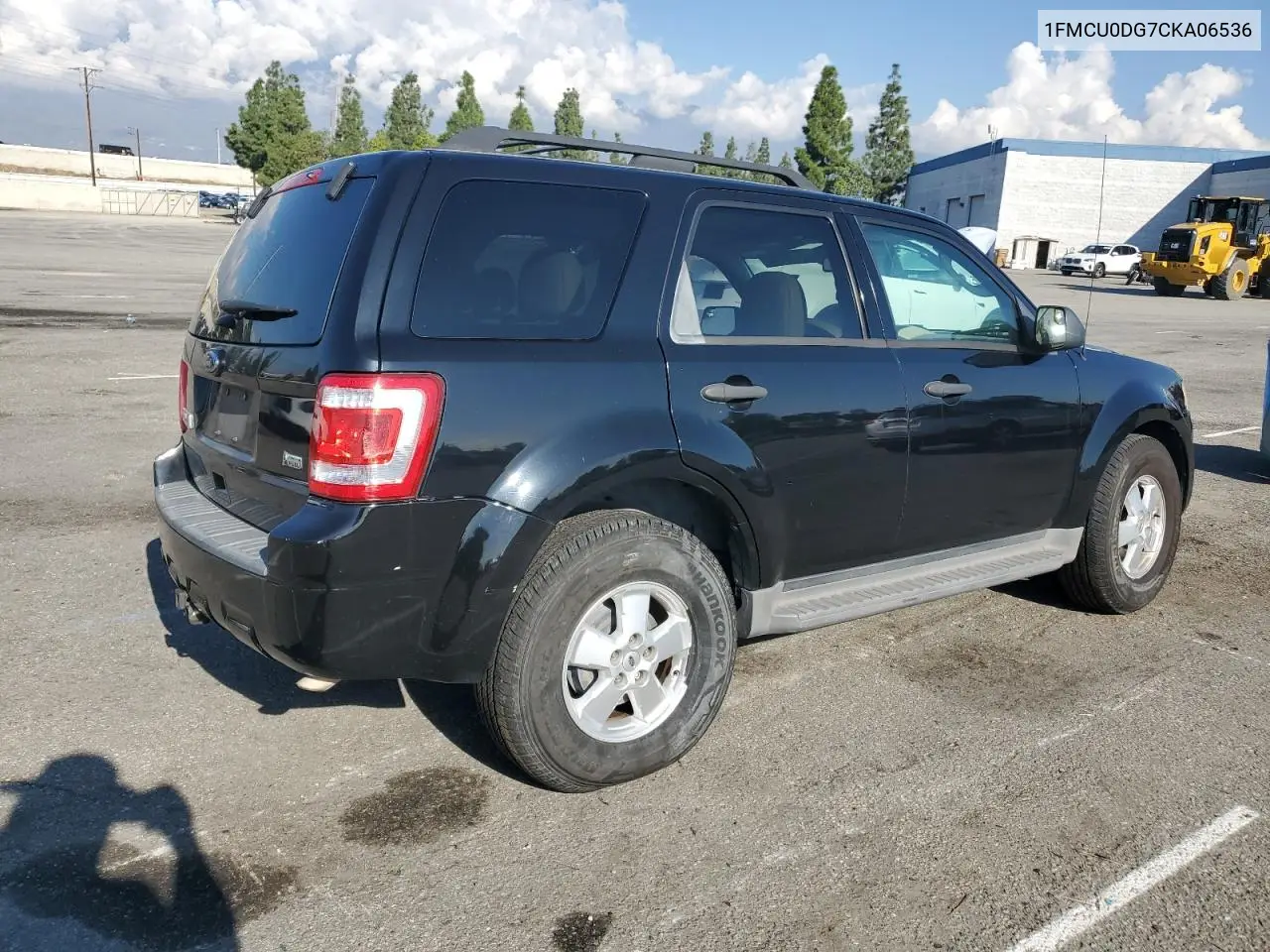 1FMCU0DG7CKA06536 2012 Ford Escape Xlt