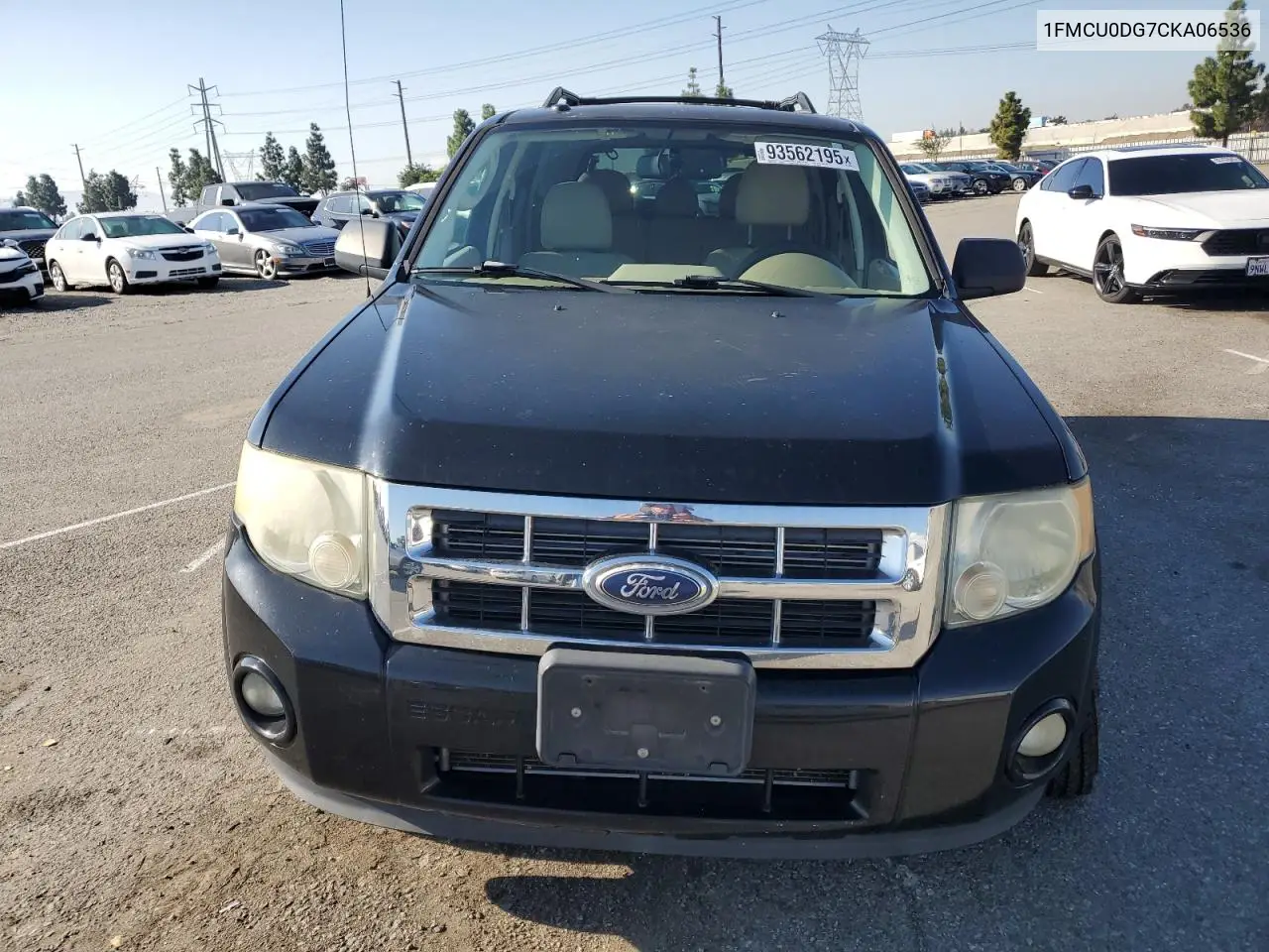 1FMCU0DG7CKA06536 2012 Ford Escape Xlt