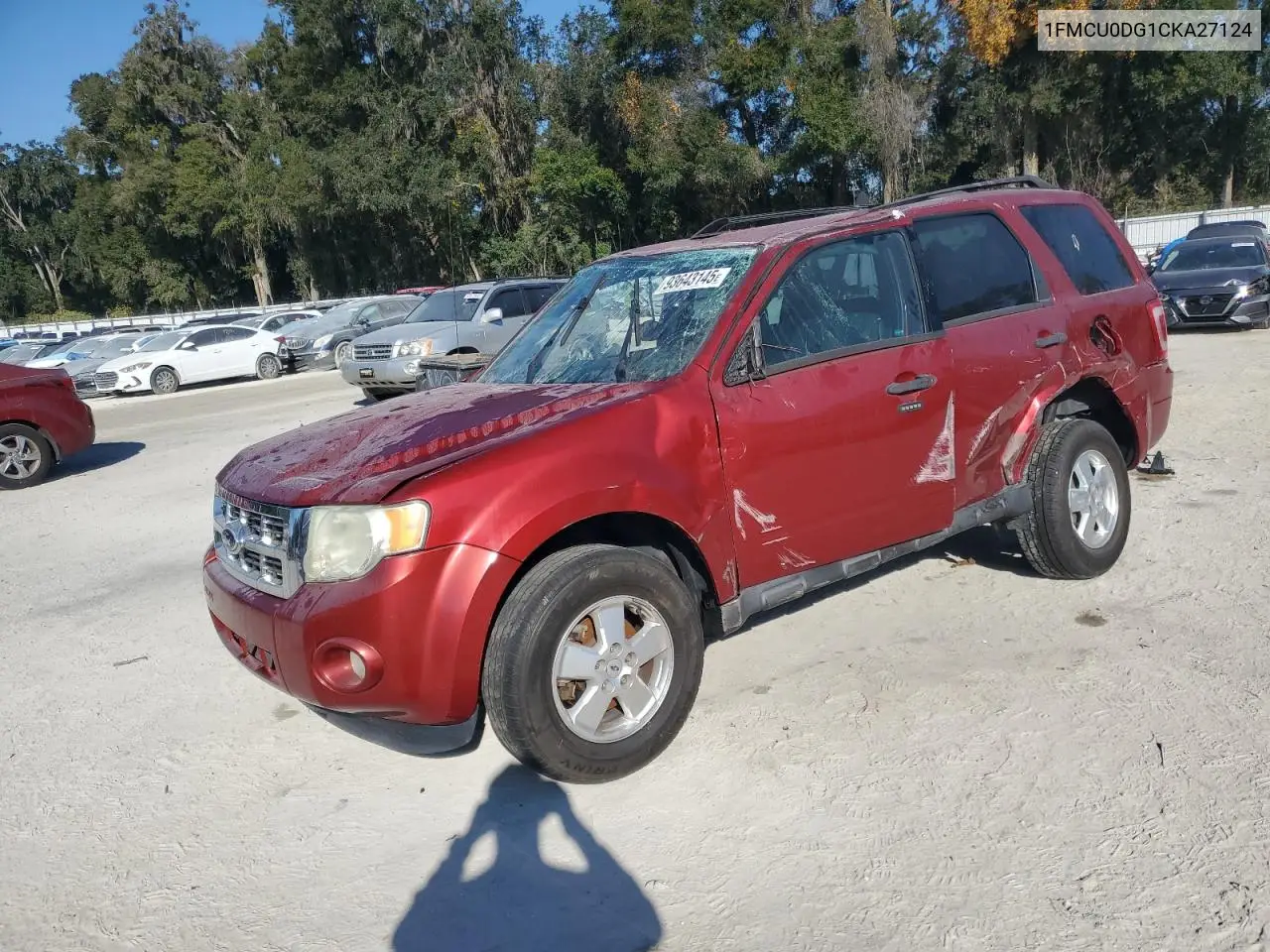 1FMCU0DG1CKA27124 2012 Ford Escape Xlt