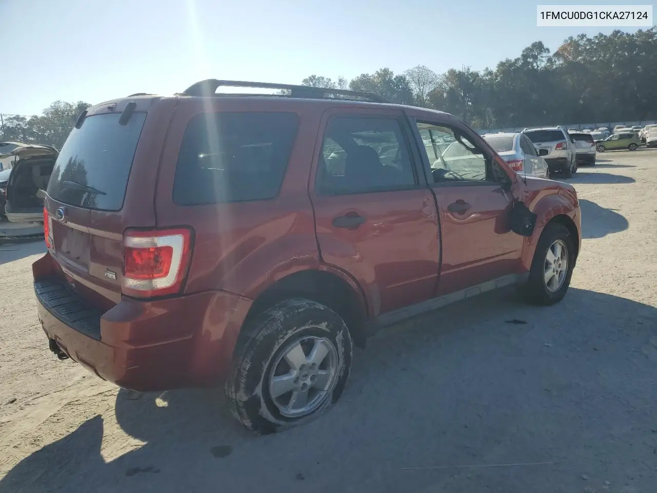 1FMCU0DG1CKA27124 2012 Ford Escape Xlt