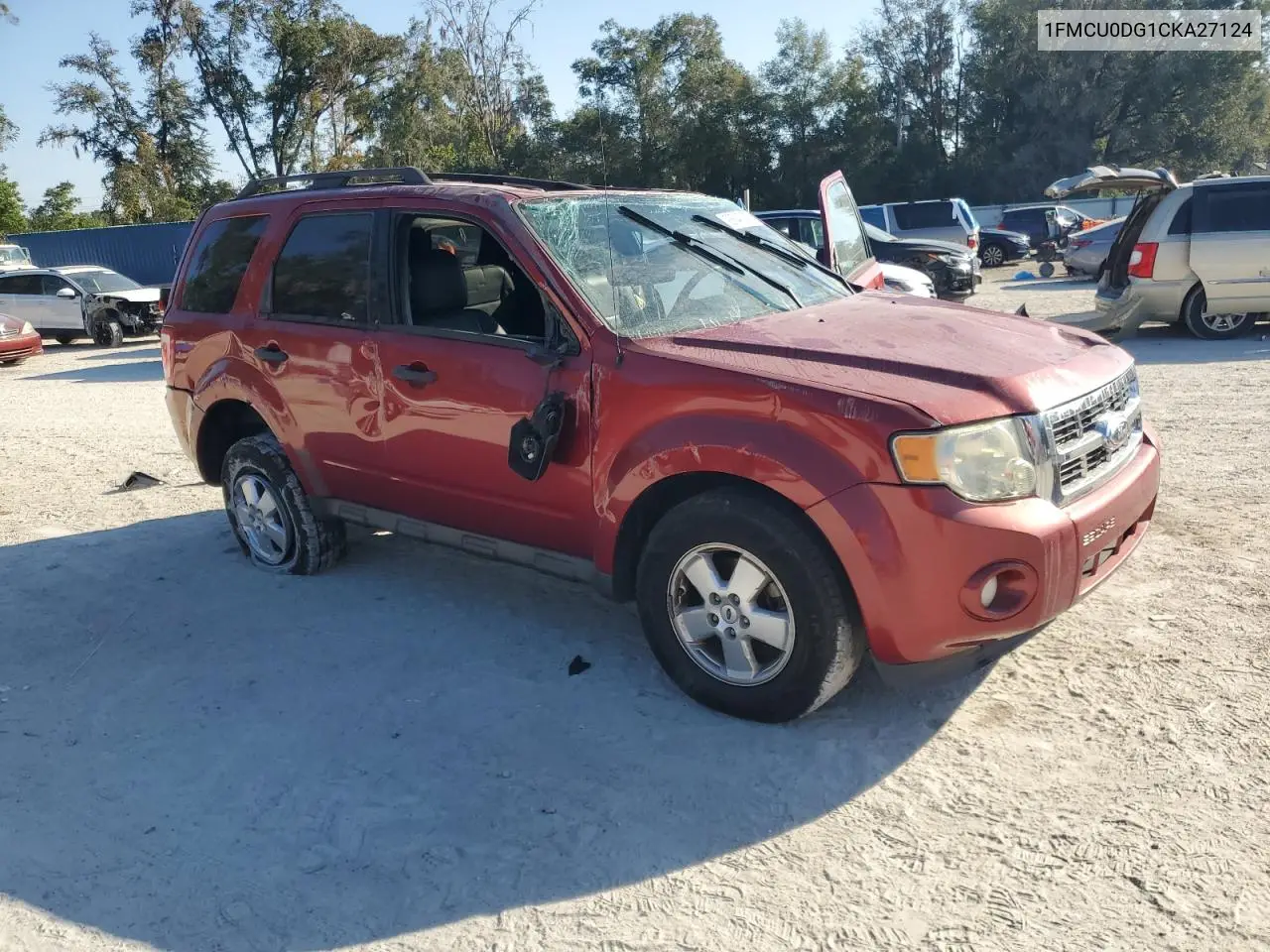 1FMCU0DG1CKA27124 2012 Ford Escape Xlt