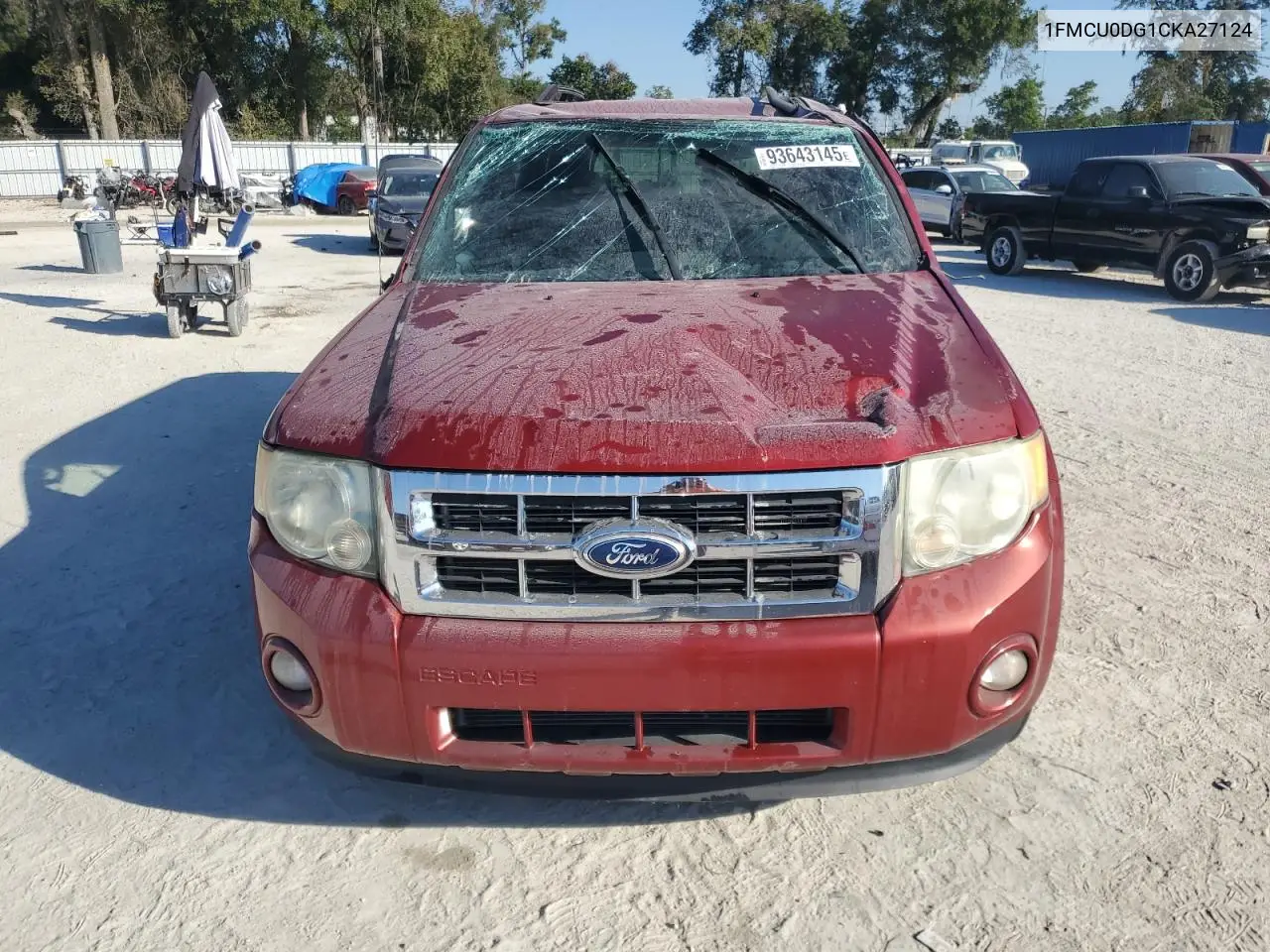 1FMCU0DG1CKA27124 2012 Ford Escape Xlt
