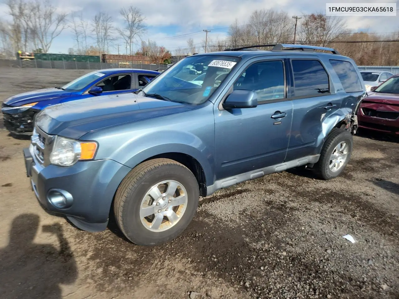 1FMCU9EG3CKA65618 2012 Ford Escape Limited
