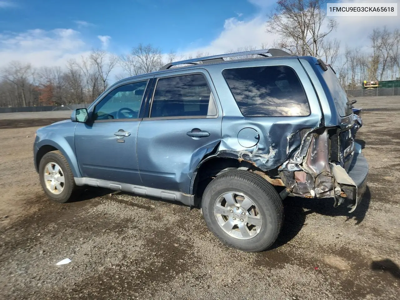 1FMCU9EG3CKA65618 2012 Ford Escape Limited