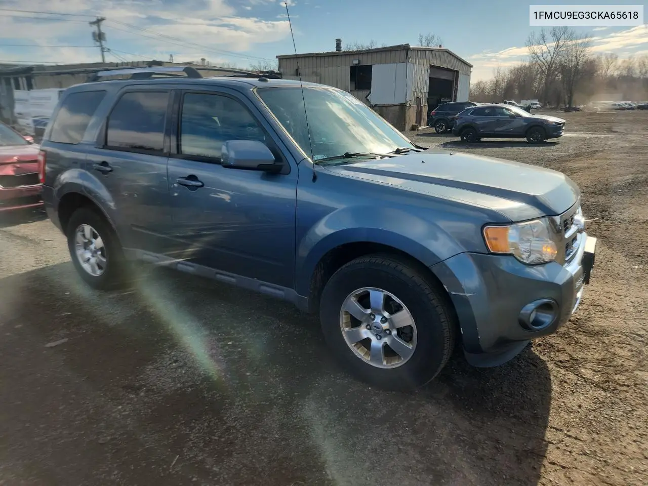 1FMCU9EG3CKA65618 2012 Ford Escape Limited