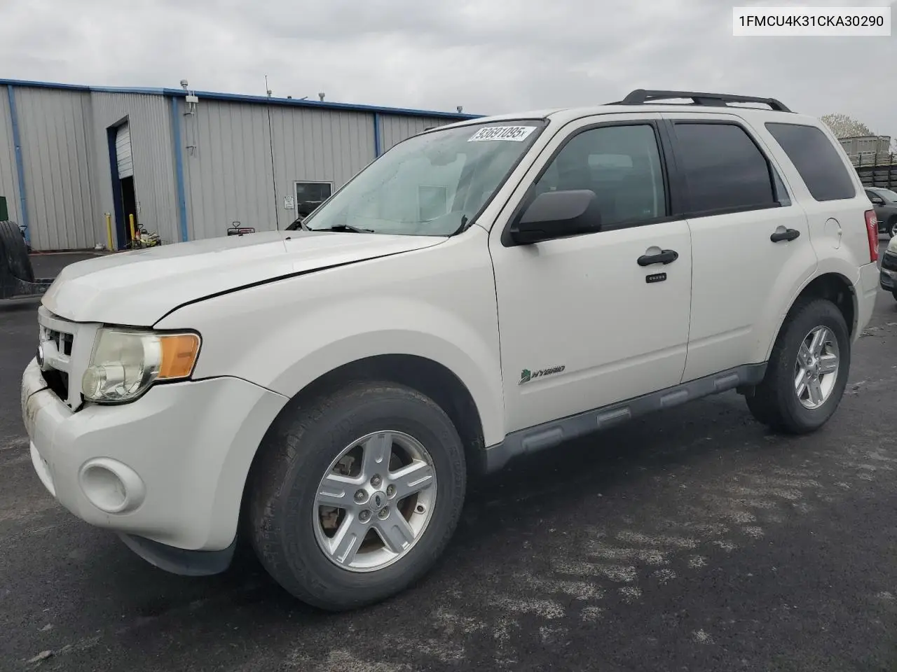 1FMCU4K31CKA30290 2012 Ford Escape Hybrid