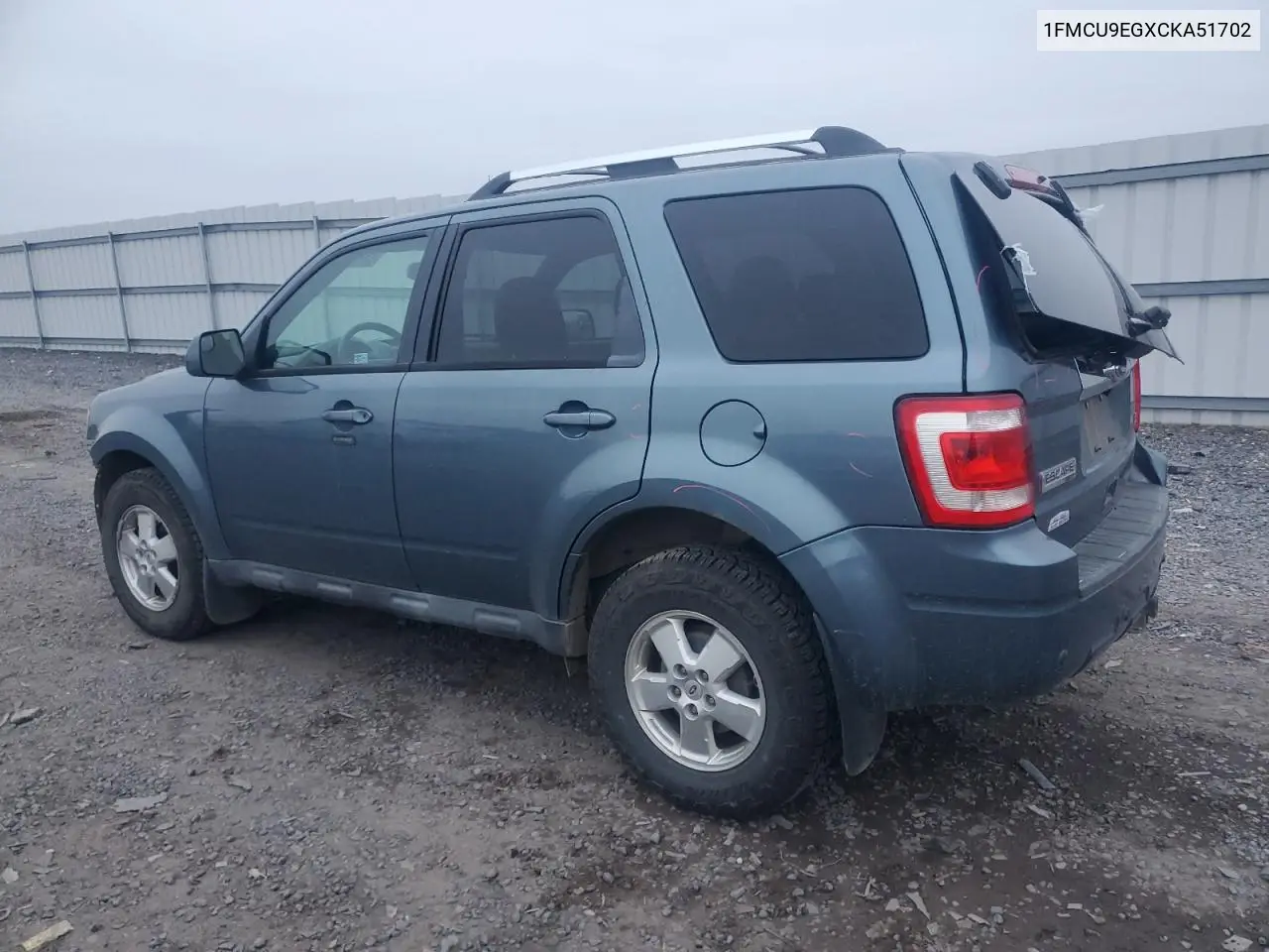 1FMCU9EGXCKA51702 2012 Ford Escape Limited
