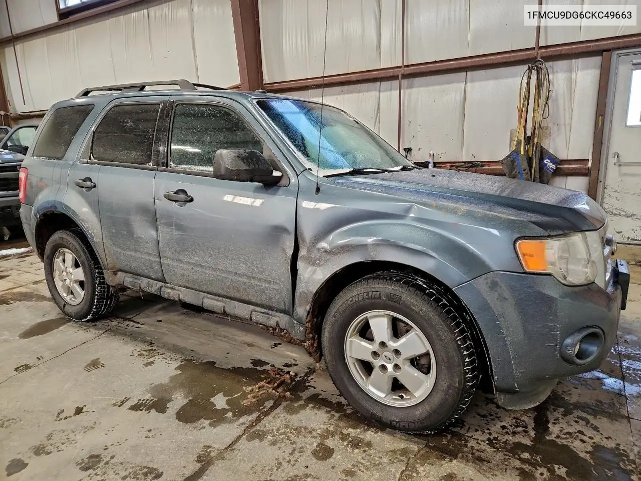 1FMCU9DG6CKC49663 2012 Ford Escape Xlt