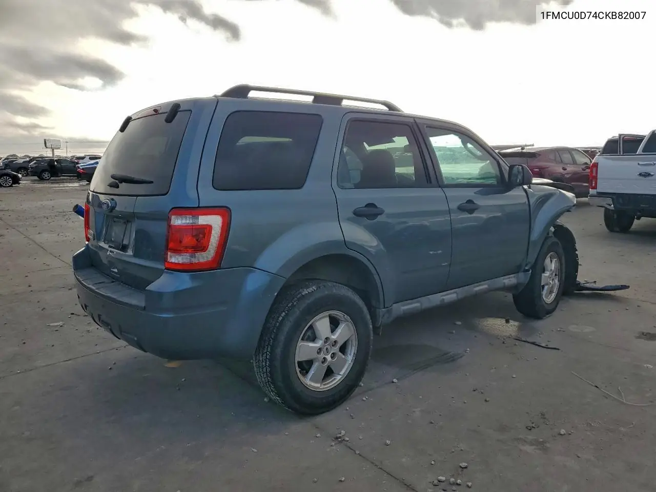 1FMCU0D74CKB82007 2012 Ford Escape Xlt