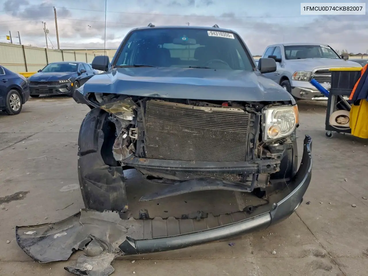 1FMCU0D74CKB82007 2012 Ford Escape Xlt