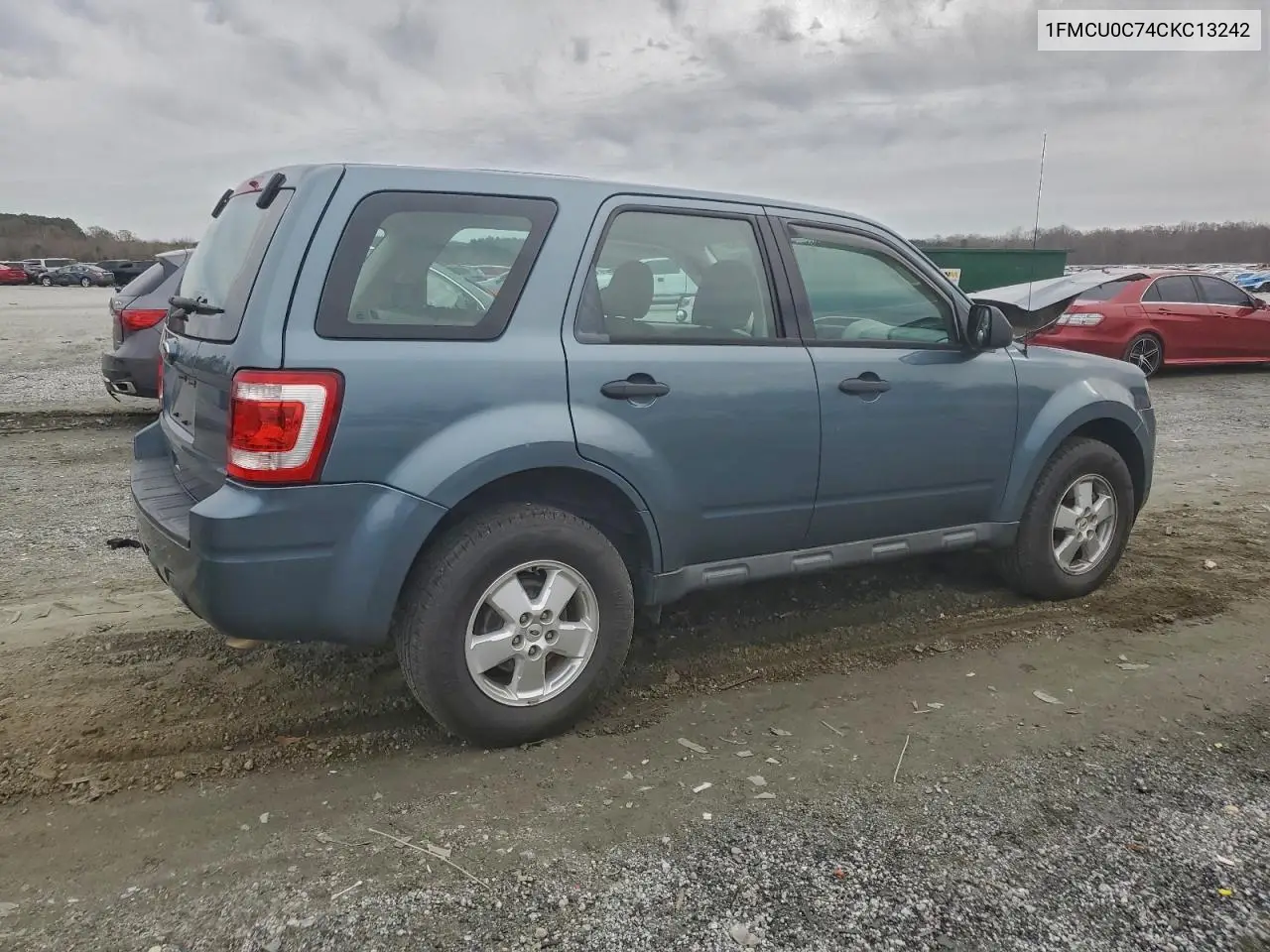 1FMCU0C74CKC13242 2012 Ford Escape Xls
