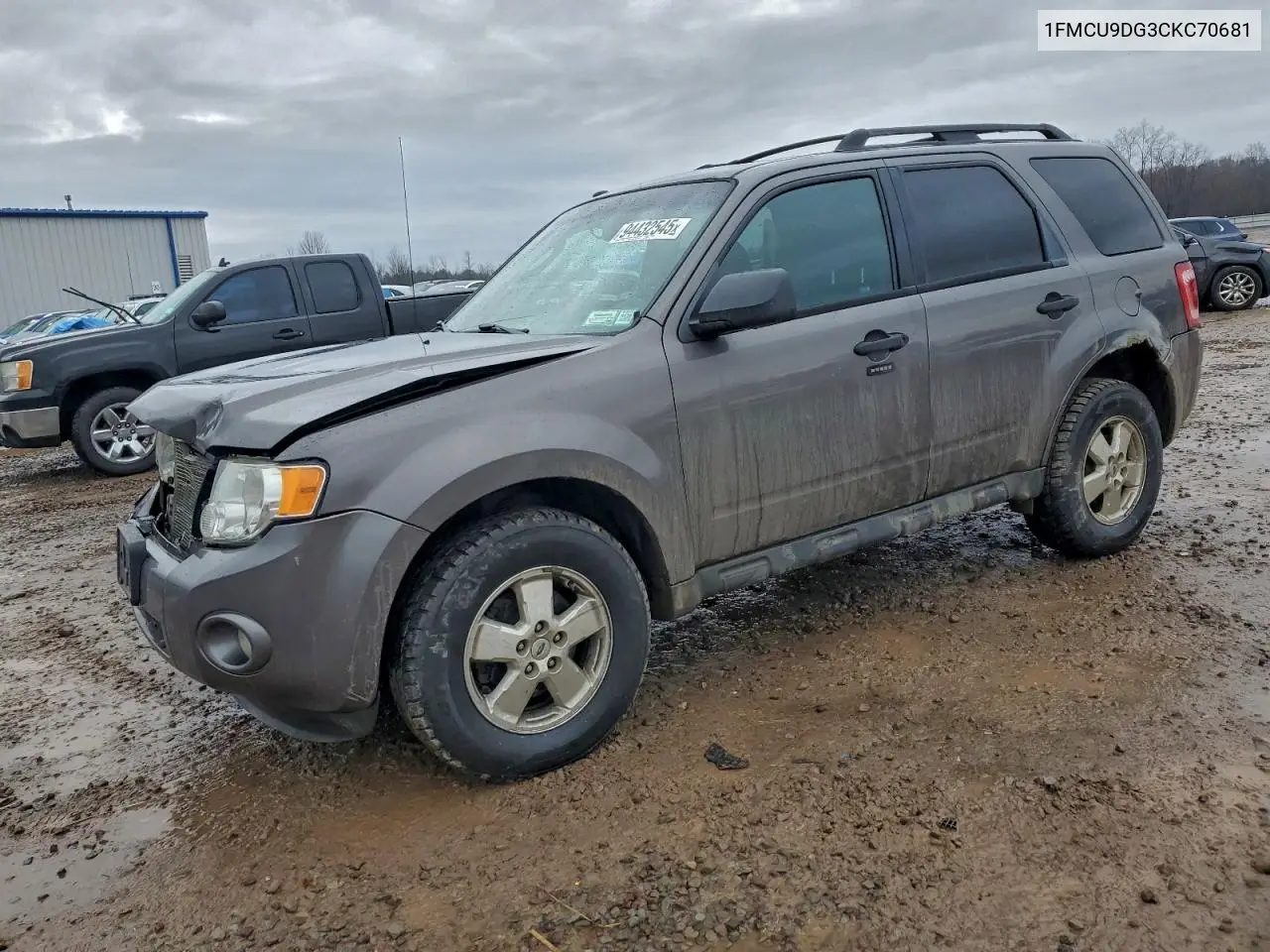 1FMCU9DG3CKC70681 2012 Ford Escape Xlt