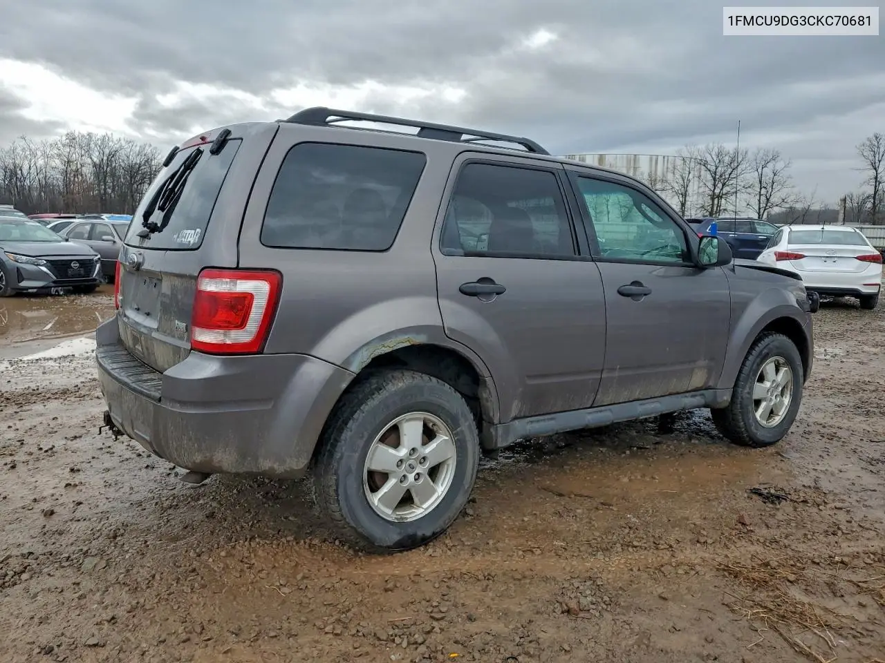 1FMCU9DG3CKC70681 2012 Ford Escape Xlt