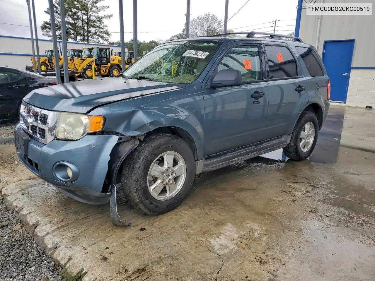 1FMCU0DG2CKC00519 2012 Ford Escape Xlt