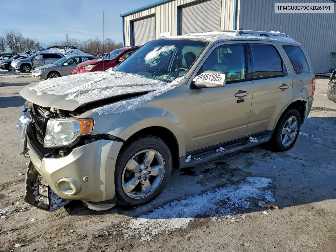 1FMCU0E79CKB26191 2012 Ford Escape Limited
