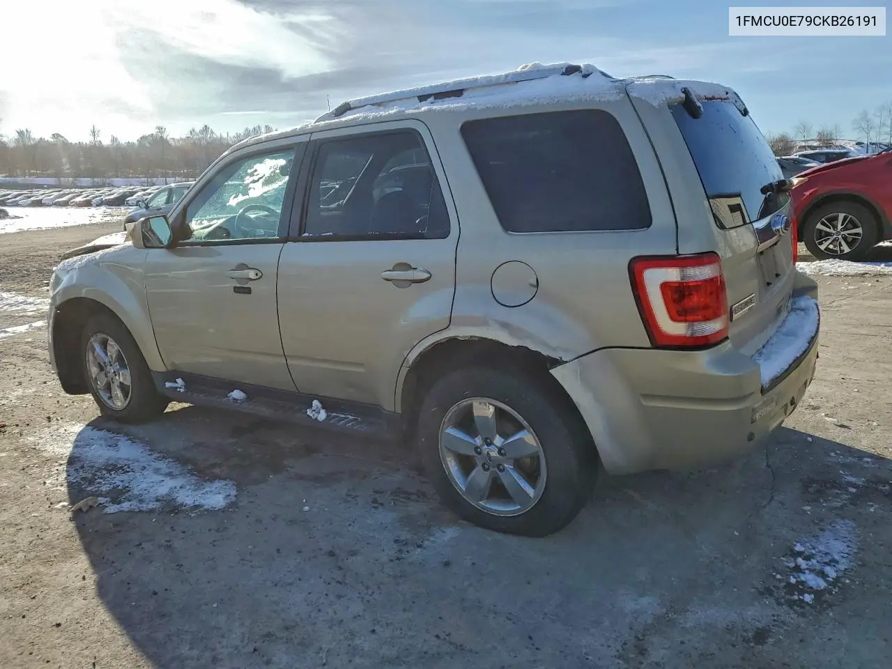 1FMCU0E79CKB26191 2012 Ford Escape Limited