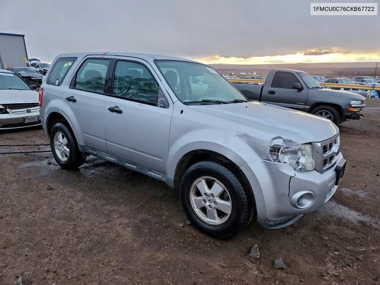 1FMCU0C76CKB67722 2012 Ford Escape Xls