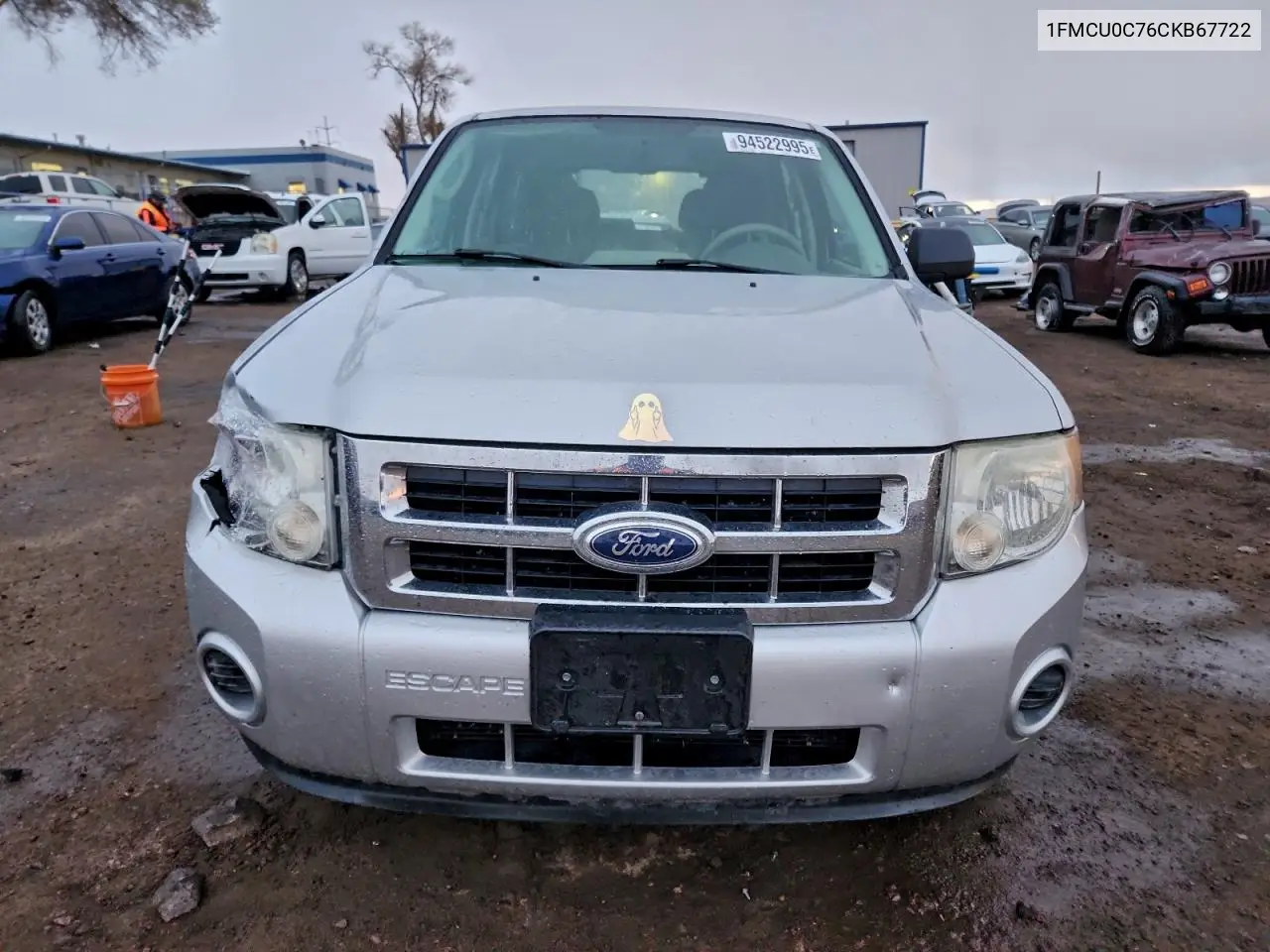 1FMCU0C76CKB67722 2012 Ford Escape Xls