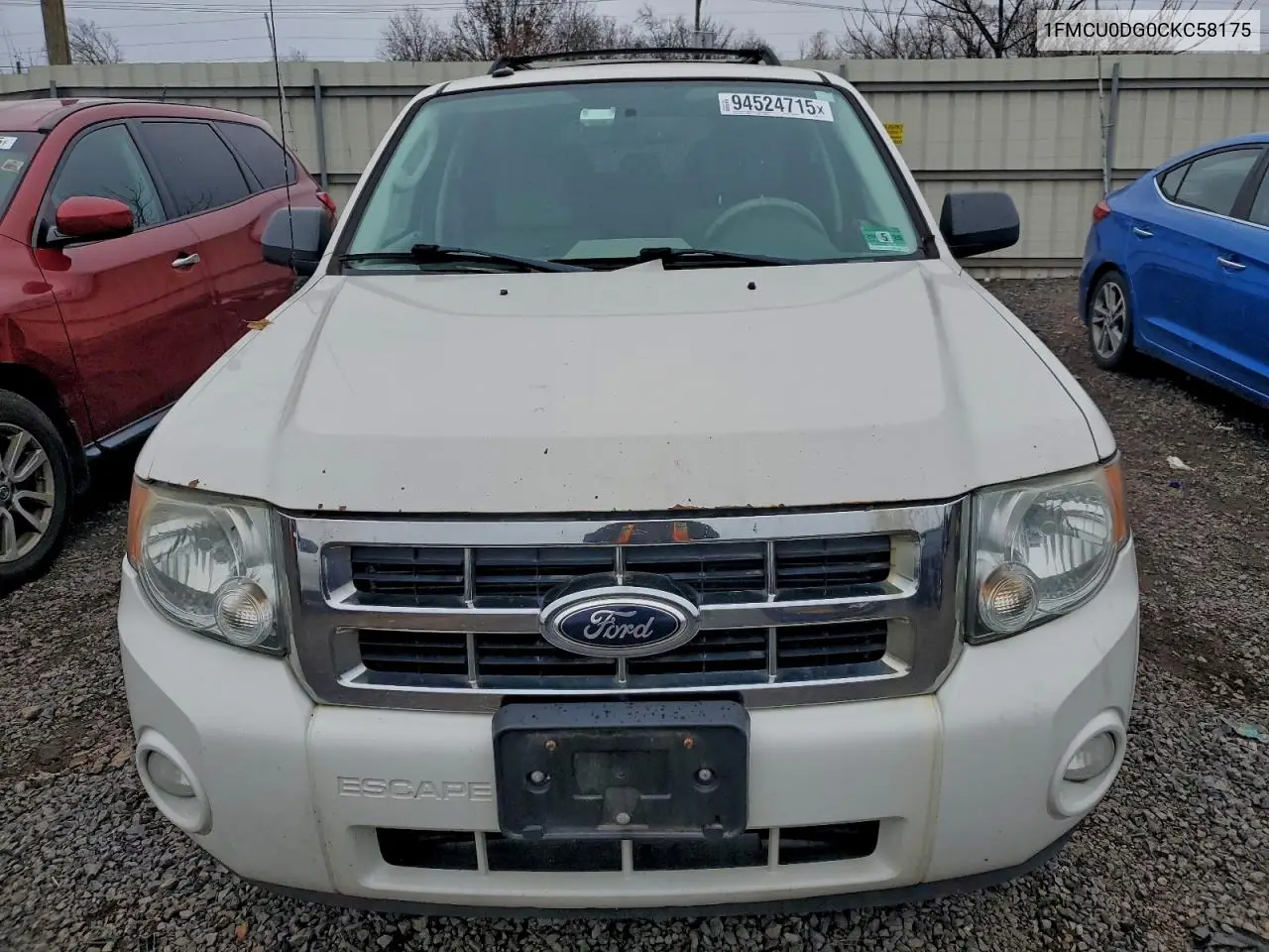 1FMCU0DG0CKC58175 2012 Ford Escape Xlt
