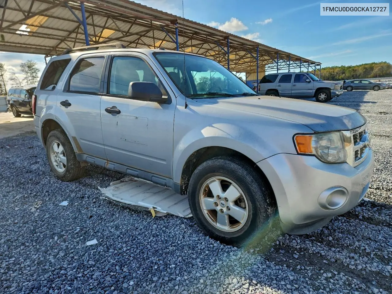 1FMCU0DG0CKA12727 2012 Ford Escape Xlt