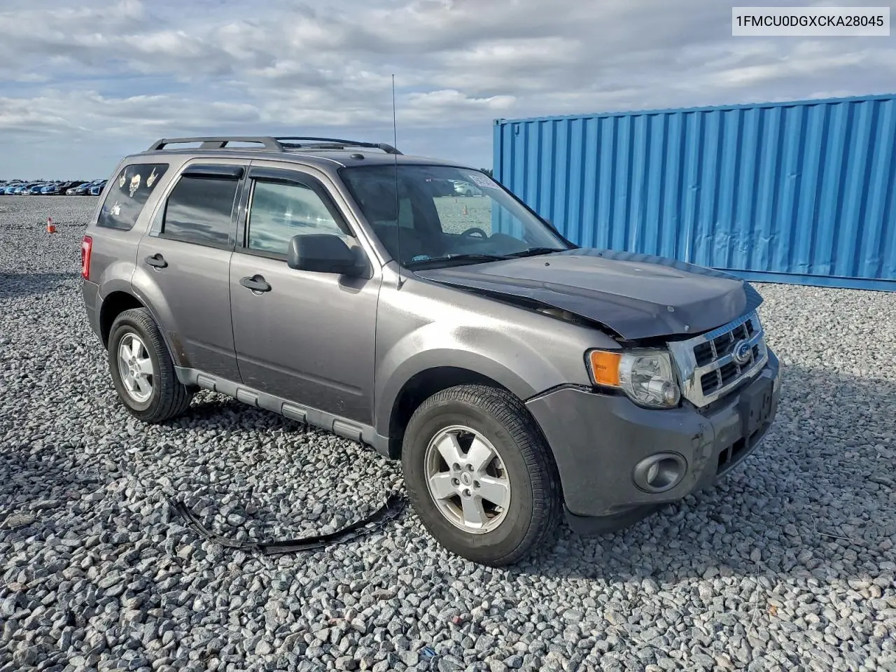 1FMCU0DGXCKA28045 2012 Ford Escape Xlt