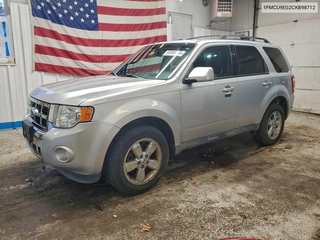 1FMCU9EG2CKB98712 2012 Ford Escape Limited