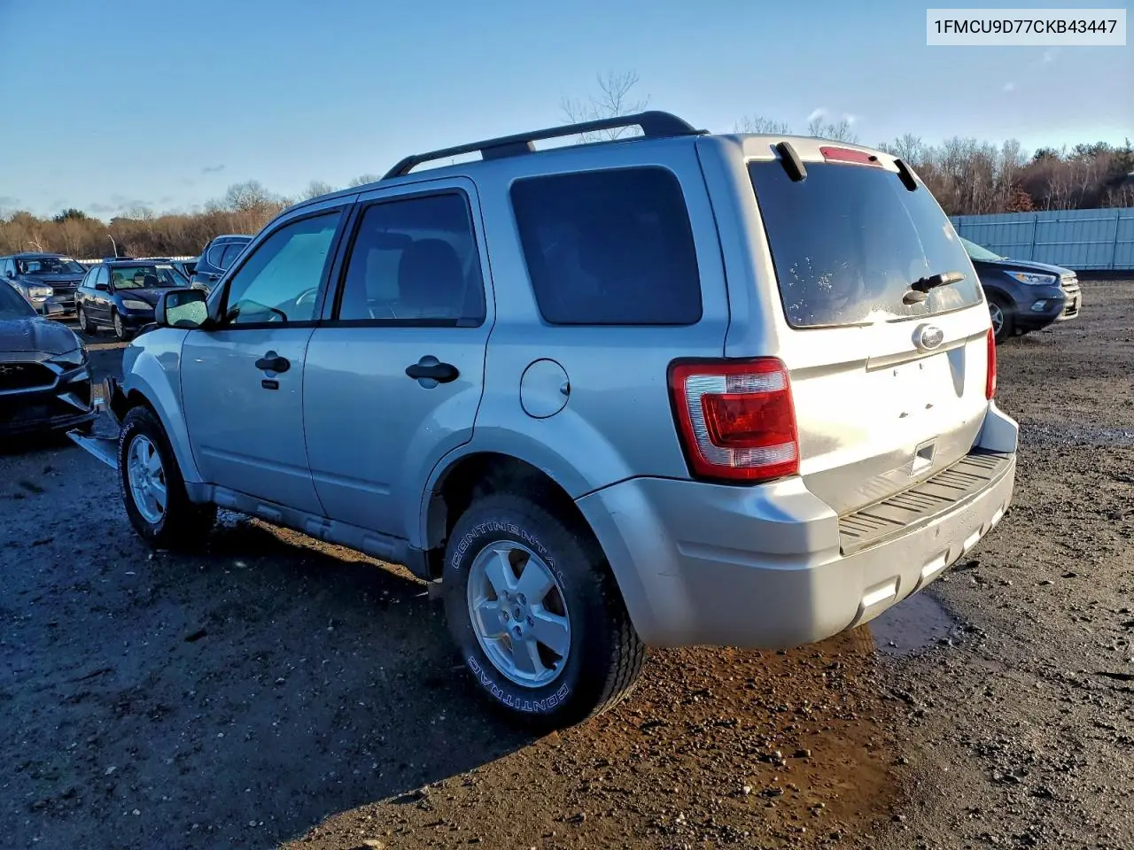 1FMCU9D77CKB43447 2012 Ford Escape Xlt