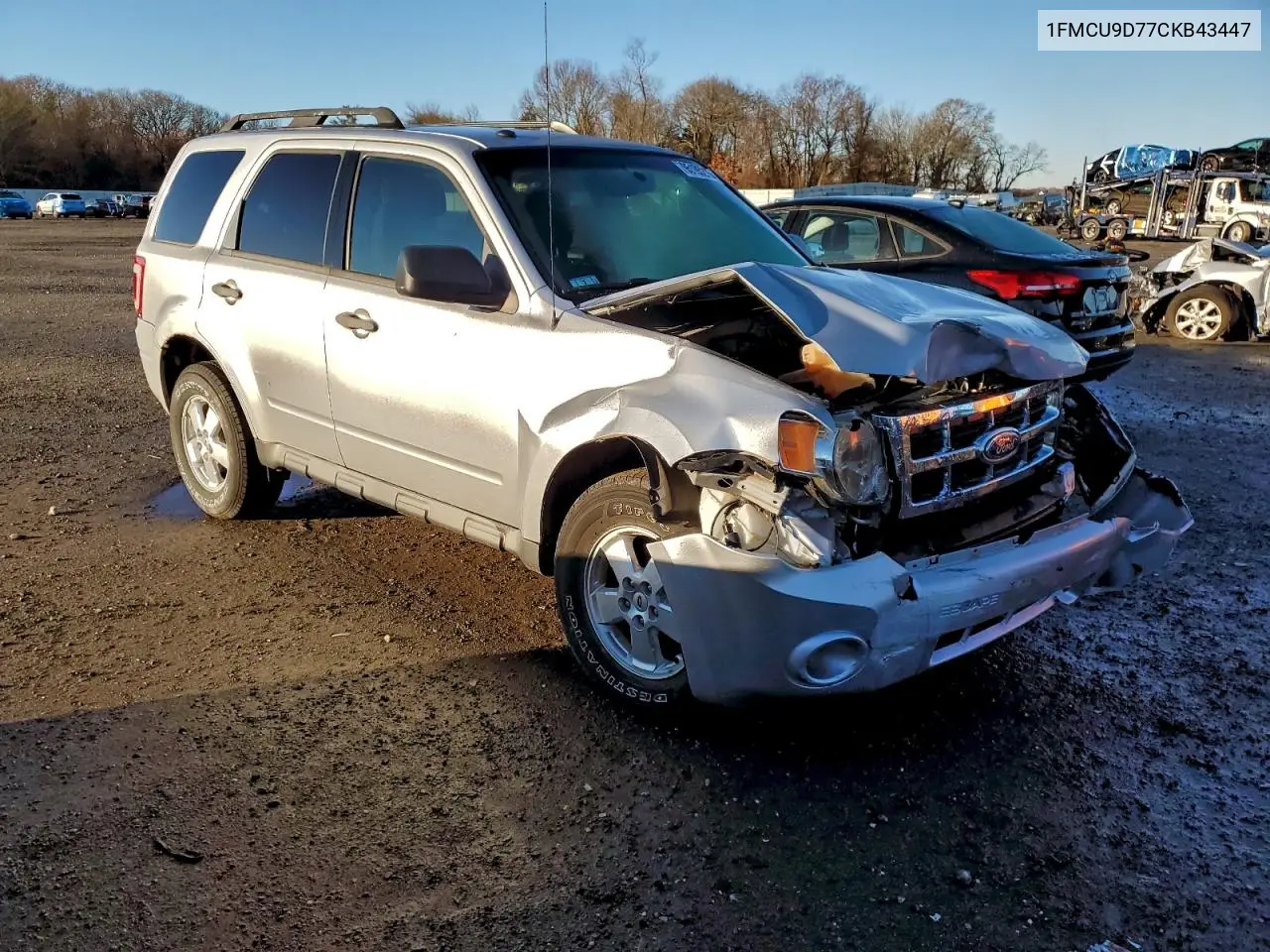 1FMCU9D77CKB43447 2012 Ford Escape Xlt