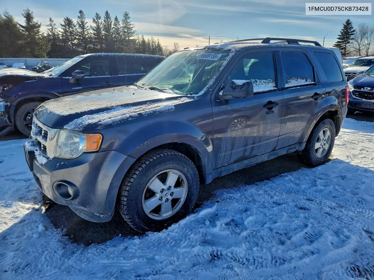 1FMCU0D75CKB73428 2012 Ford Escape Xlt