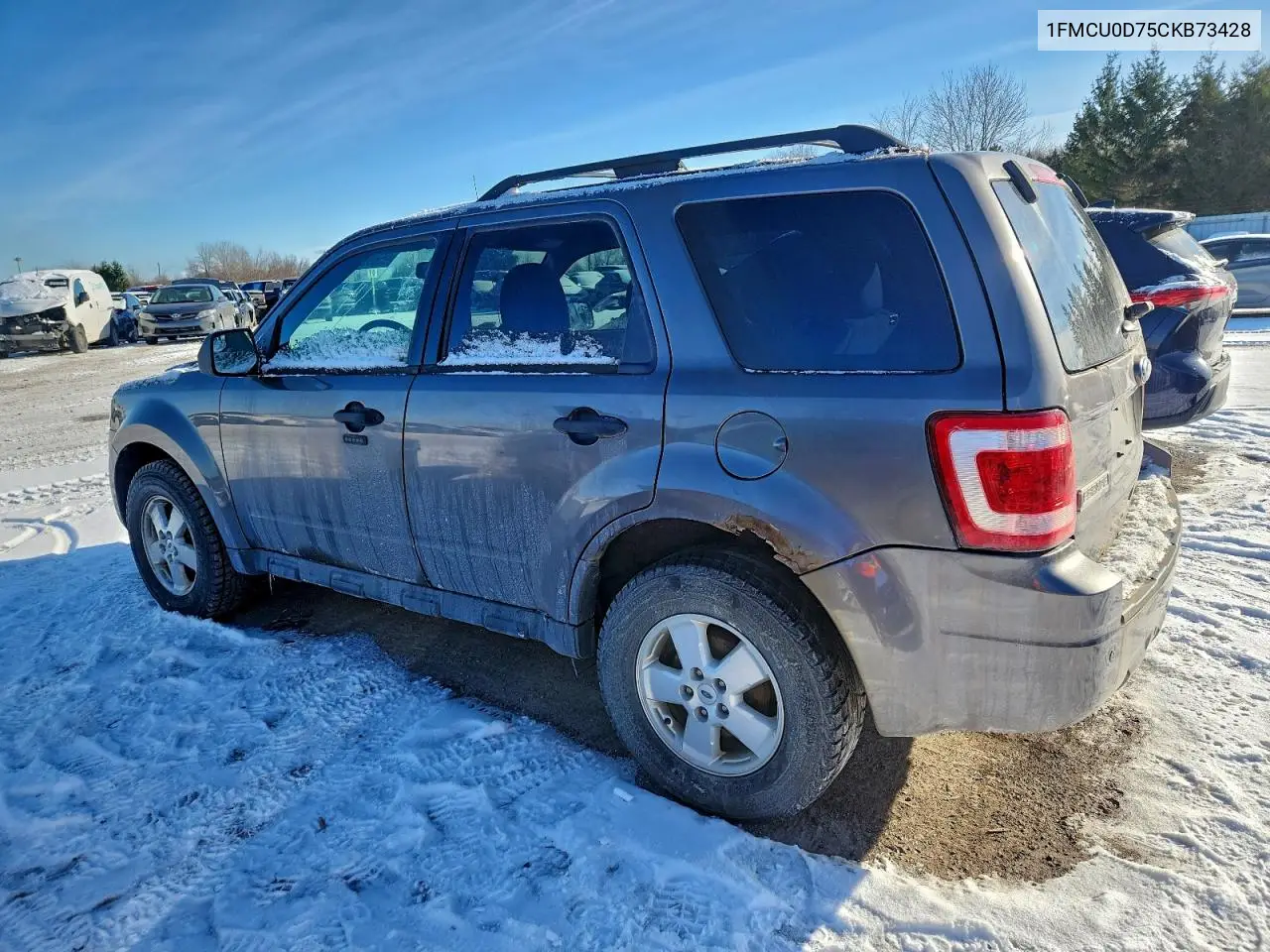 1FMCU0D75CKB73428 2012 Ford Escape Xlt
