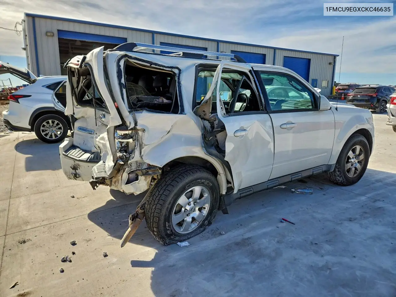 1FMCU9EGXCKC46635 2012 Ford Escape Limited