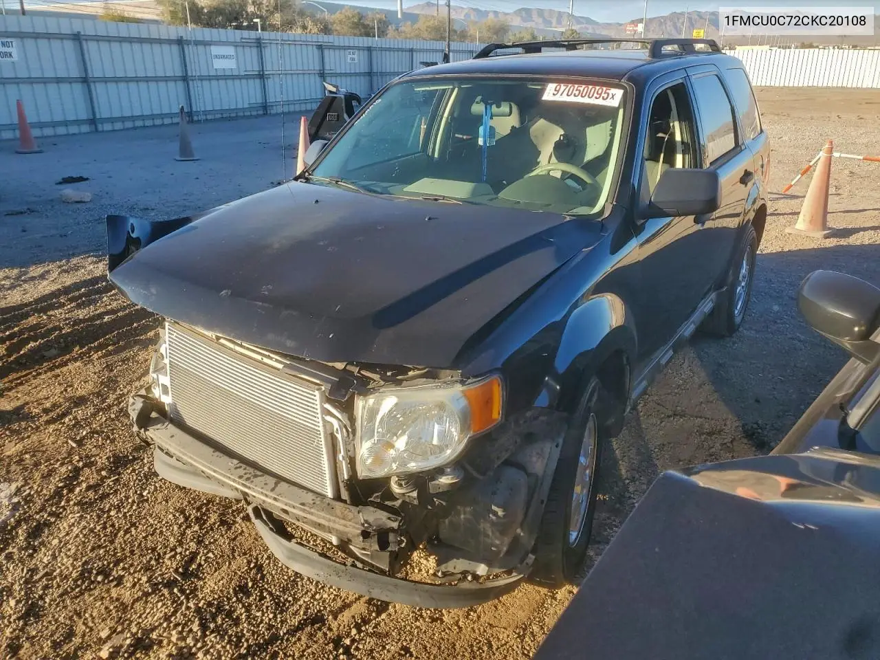 1FMCU0C72CKC20108 2012 Ford Escape Xls