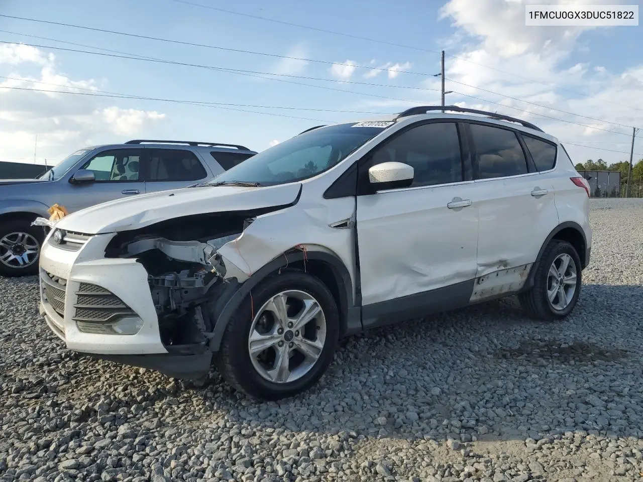 1FMCU0GX3DUC51822 2013 Ford Escape Se