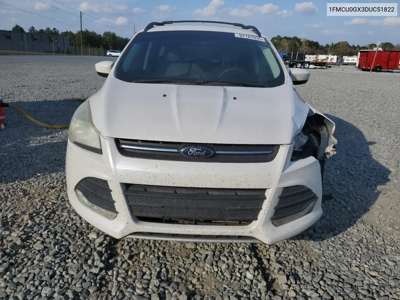 1FMCU0GX3DUC51822 2013 Ford Escape Se