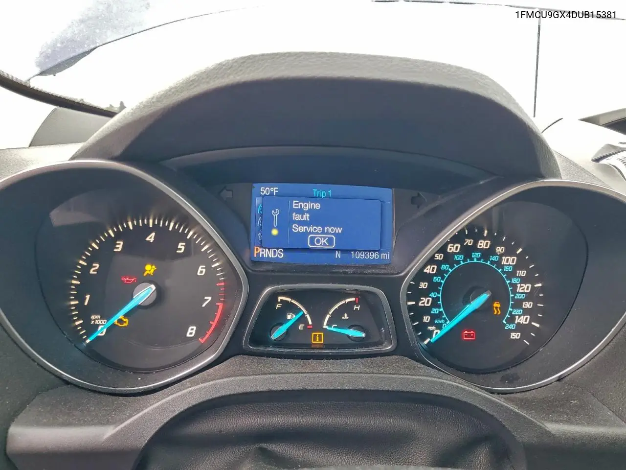 1FMCU9GX4DUB15381 2013 Ford Escape Se