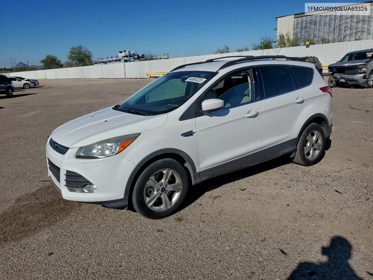 1FMCU0G90EUA63326 2014 Ford Escape Se